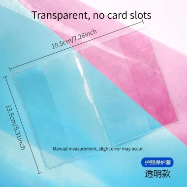 Vỏ bảo vệ hộ chiếu trong suốt mờ PVC dày chống rách, chống thấm, đa chức năng – khe cắm thẻ – 16.200₫ 10