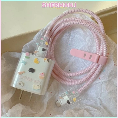 Vỏ bảo vệ silicone mềm hoạt hình cho bộ sạc 5 trong 1 IP 20W‑SN, trong suốt, chống gập - 7.000 VND 3 Vỏ bảo vệ silicone mềm hoạt hình cho bộ sạc 5 trong 1 IP 20W‑SN, trong suốt, chống gập - 7.000 VND 3