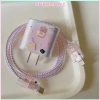 Vỏ bảo vệ silicone mềm hoạt hình cho bộ sạc 5 trong 1 IP 20W‑SN, trong suốt, chống gập - 7.000 VND 5