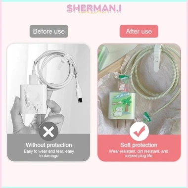 Vỏ bảo vệ silicone mềm hoạt hình cho bộ sạc 5 trong 1 IP 20W‑SN, trong suốt, chống gập - 7.000 VND 7 Vỏ bảo vệ silicone mềm hoạt hình cho bộ sạc 5 trong 1 IP 20W‑SN, trong suốt, chống gập - 7.000 VND 7