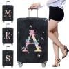 Vỏ bọc hành lý vải co giãn màu hồng, bảo vệ vali 18‑32 inch, chống bụi, siêu bền