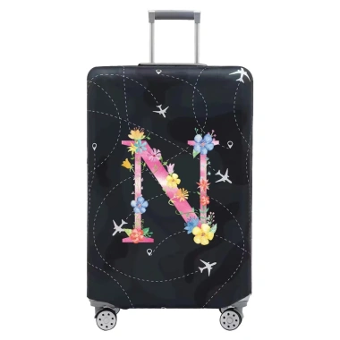 Vỏ bọc hành lý vải co giãn màu hồng, bảo vệ vali 18‑32 inch, chống bụi, siêu bền 7