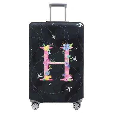 Vỏ bọc hành lý vải co giãn màu hồng, bảo vệ vali 18‑32 inch, chống bụi, siêu bền 9