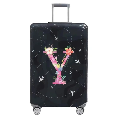 Vỏ bọc hành lý vải co giãn màu hồng, bảo vệ vali 18‑32 inch, chống bụi, siêu bền 10