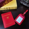 Vỏ bọc hộ chiếu da và thẻ hành lý đơn giản cho cặp đôi - Giá 49.248 VND 3