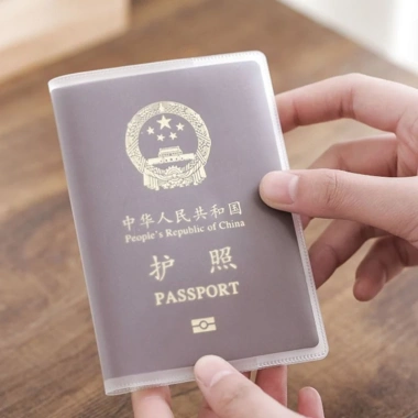 Vỏ Bọc Hộ Chiếu và Thẻ ID Doanh Nhân PVC Nhám Độ Nét Cao Chống Nước Bụi Bẩn Đa Năng