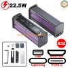 Vỏ Box Sạc Dự Phòng Trong Suốt 8 Cell 18.650: Sạc Nhanh 22.5W Không Lò Xo Giá 140k