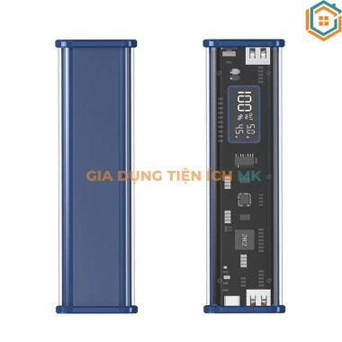 Vỏ Box Sạc Dự Phòng Trong Suốt 8 Cell 18.650: Sạc Nhanh 22.5W Không Lò Xo Giá 140k 5