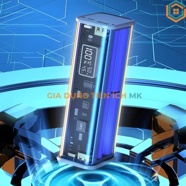 Vỏ Box Sạc Dự Phòng Trong Suốt 8 Cell 18.650: Sạc Nhanh 22.5W Không Lò Xo Giá 140k 7