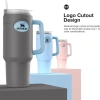 Vỏ chai nước silicone cấp thực phẩm 40oz: chống rơi, bảo vệ va đập, thoải mái cầm 2
