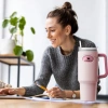 Vỏ chai nước silicone cấp thực phẩm 40oz: chống rơi, bảo vệ va đập, thoải mái cầm 4