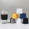Vỏ cốc silicon KOXI chống trượt, chịu nhiệt, giữ nhiệt cho cốc thủy tinh dày 6