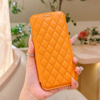 Vỏ da lật từ tính mạ điện cho iPhone 13-17 Pro Max, trong suốt, ngăn thẻ, chống rơi, 192k 3