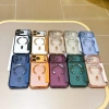 Vỏ da lật từ tính mạ điện cho iPhone 13-17 Pro Max, trong suốt, ngăn thẻ, chống rơi, 192k 9