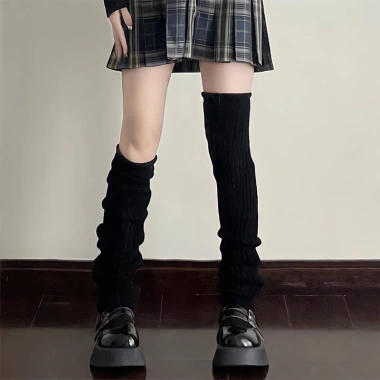 Vớ Dệt Kim Dài Qua Gối 70cm Giữ Ấm Chân Mùa Đông Phong Cách Lolita Hàn Quốc Nữ Giá 37.422 VND