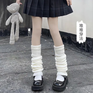 Vớ Dệt Kim Dài Qua Gối 70cm Giữ Ấm Chân Mùa Đông Phong Cách Lolita Hàn Quốc Nữ Giá 37.422 VND