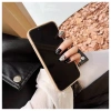 Vỏ điện thoại gợn sóng nước kim loại 3D Camellia Brown Down cho iPhone 17/16/15 Pro Max - mềm, xinh cho bé gái 8