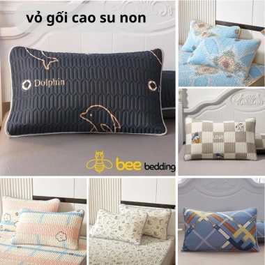 Vỏ gối điều hòa cao su non 5D đa kích thước 30x50-50x70, mềm mịn, cho người lớn và trẻ em - Giá ưu đãi 32.000 VND