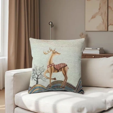 Vỏ Gối Tựa Lưng Sofa 45x45cm Vải Cao Cấp In Hình Chú Ngựa Văn Phòng, Nhà Cửa Giá 39.000
