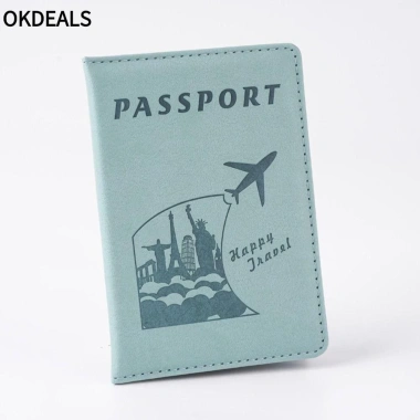 Vỏ hộ chiếu OKDEALS đa chức năng kẹp và hộp da PU di động sang trọng cho nam giới - Giá 43.632 VND