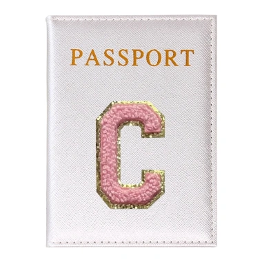 Vỏ Hộ Chiếu Pink Thêu Logo Chữ - Bìa Bảo Vệ, Giá 24.941₫, Túi Giấy Tờ Du Lịch