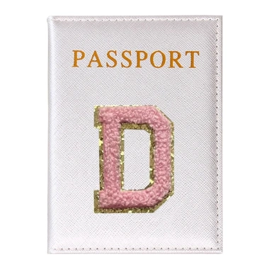 Vỏ Hộ Chiếu Pink Thêu Logo Chữ - Bìa Bảo Vệ, Giá 24.941₫, Túi Giấy Tờ Du Lịch