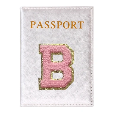Vỏ Hộ Chiếu Pink Thêu Logo Chữ - Bìa Bảo Vệ, Giá 24.941₫, Túi Giấy Tờ Du Lịch