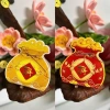 Vỏ hộp hình túi tiền 2 mặt đỏ vàng, Đựng trà bánh kẹo Tết, sỉ 50-100c, giá 162.5k