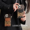 Vỏ iPhone da cổ điển, ví thẻ đeo chéo, chống rơi cho iPhone 17/16/15/14/13/12/11/XR/XS