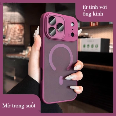 Vỏ iPhone Luxury Matte nửa trong, chống sốc, silicone cao cấp cho iPhone 17/16/15/14/13/12 Pro Max - Giá ưu đãi 64.300₫