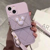 Vỏ iPhone TPU mềm Đầu Mickey đa màu, dây đeo dài + túi thẻ cho iPhone 17‑12Pro Max 2