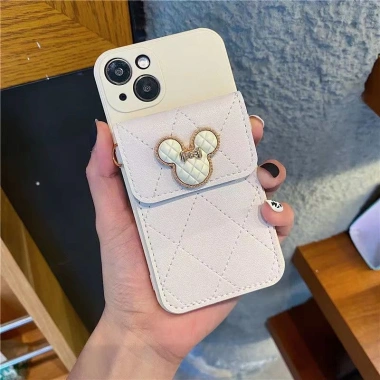 Vỏ iPhone TPU mềm Đầu Mickey đa màu, dây đeo dài + túi thẻ cho iPhone 17‑12Pro Max 3 Vỏ iPhone TPU mềm Đầu Mickey đa màu, dây đeo dài + túi thẻ cho iPhone 17‑12Pro Max 3