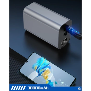 Vỏ mạch Box sạc dự phòng 6 cell 21.700 - Nhôm cao cấp QC/PD 22.5W (Không kèm pin) 2