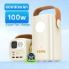 VỎ sạc dự phòng 60.000mAh 100W có đèn LED - Sạc laptop MacBook camera điện thoại 454,410₫ 2