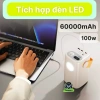 VỎ sạc dự phòng 60.000mAh 100W có đèn LED - Sạc laptop MacBook camera điện thoại 454,410₫ 4