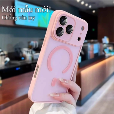 Vỏ silicone matte trong suốt, chống sốc, bảo vệ ống kính cho iPhone 17‑16‑15‑14 Pro Max