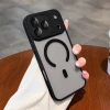 Vỏ silicone matte trong suốt, chống sốc, bảo vệ ống kính cho iPhone 17‑16‑15‑14 Pro Max 5