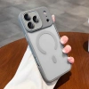 Vỏ silicone matte trong suốt, chống sốc, bảo vệ ống kính cho iPhone 17‑16‑15‑14 Pro Max 9