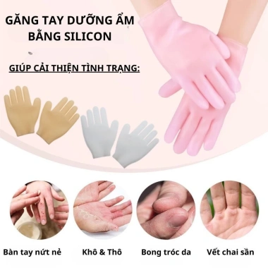 Vớ ủ tay chân silicone dưỡng mềm da, chống khô, không trượt, tiện lợi cho mọi hoạt động, tăng độ ẩm cho da - Giá chỉ 21.419 VND 6