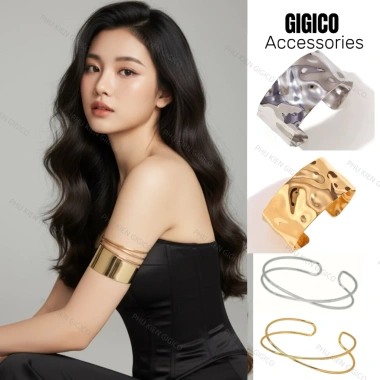 Vòng bắp tay Metallic sang chảnh - phụ kiện thời trang nâng tầm, chỉ 39.500₫ 5