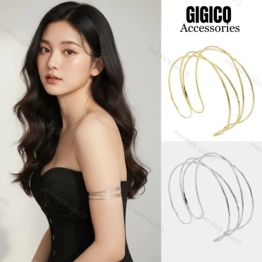 Vòng bắp tay Metallic sang chảnh - phụ kiện thời trang nâng tầm, chỉ 39.500₫ 6