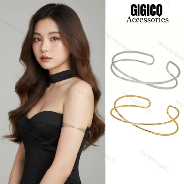 Vòng bắp tay Metallic sang chảnh - phụ kiện thời trang nâng tầm, chỉ 39.500₫ 7