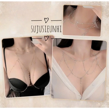 Vòng Body Chain Chuỗi Xích Bi Trang Trí Áo Đơn Giản, Quyến Rũ - Nam Nữ Đều Đeo, Giá 23.000 VND
