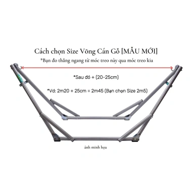Võng Cán Gỗ Thoáng Khí Size 2m3-2m7 - Thư Giãn Tối Đa 279.000đ