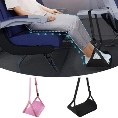 Võng chân máy bay dây đeo điều chỉnh, tấm hỗ trợ tiện lợi, ngồi xe thoải mái 4