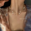 Vòng cổ choker hai lớp đính ngọc sang trọng, quý phái - Giá 31,890₫