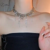 Vòng cổ choker LUImo phong cách Punk dây xích ngôi sao cho nữ, giá 100k (giá gốc 120k)