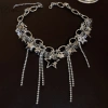 Vòng cổ choker LUImo phong cách Punk dây xích ngôi sao cho nữ, giá 100k (giá gốc 120k) 2