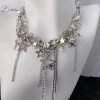 Vòng cổ choker LUImo phong cách Punk dây xích ngôi sao cho nữ, giá 100k (giá gốc 120k) 4