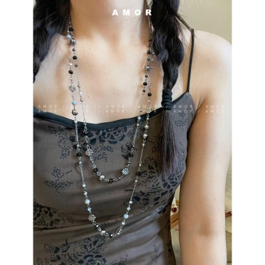 Vòng cổ dài thời trang Bohemia nữ, thiết kế xếp chồng, giảm giá 95.810₫ 5